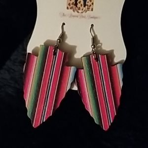 Colorful arrow shaped earrings